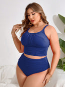 Tankini Feminino Plissado Geisiele. Plus Size