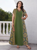 Túnica Feminina reto de manga curta morcego - Samira. Plus Size