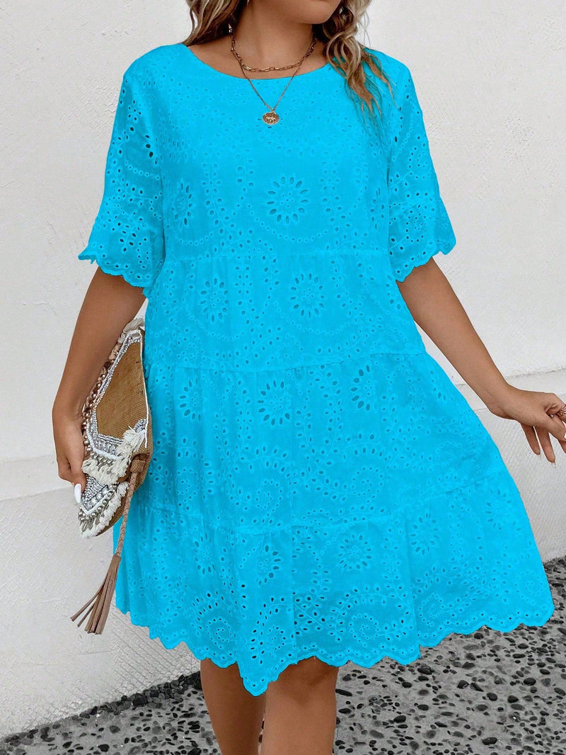 Vestido Feminino Bordado Britany Plus Size