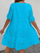 Vestido Feminino Bordado Britany Plus Size