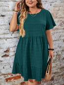 Vestido Feminino com Barra Franzida - Talita. Plus Size