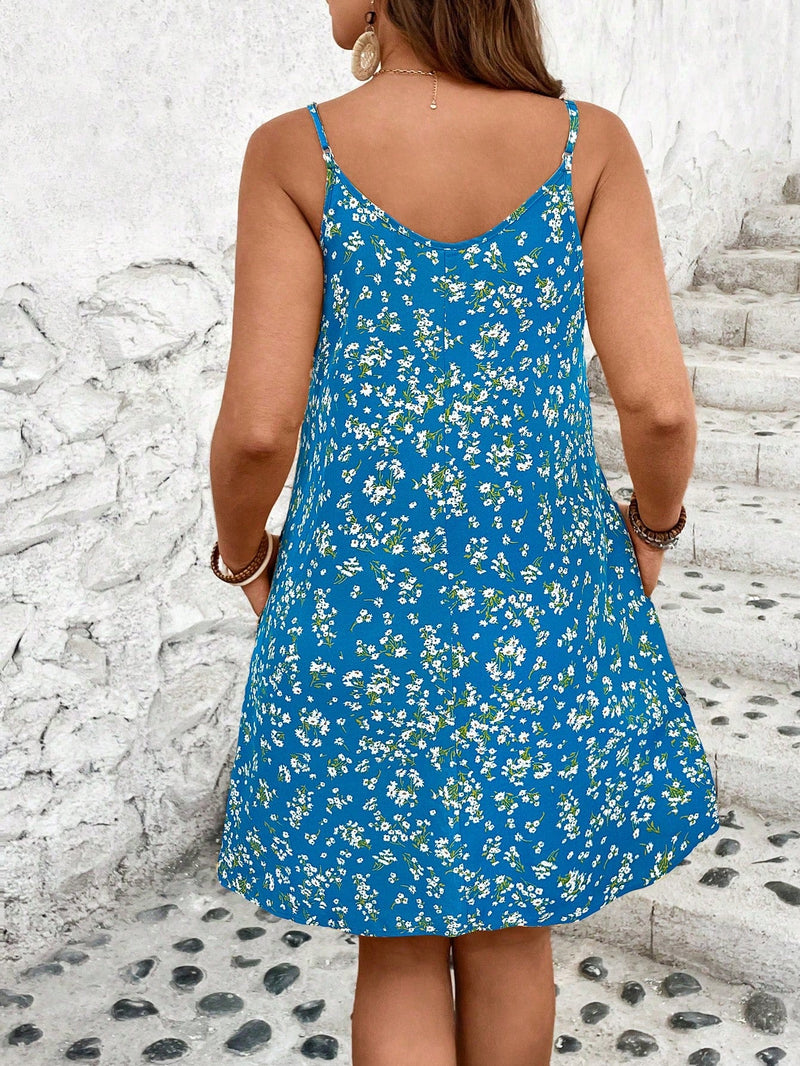 Vestido Feminino com Botões Frontais e Modelagem Soltinha - Camila. Plus Size