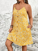 Vestido Feminino com Botões Frontais e Modelagem Soltinha - Camila. Plus Size