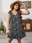 Vestido Feminino Decoração de Laço nos Ombros - Angeline. Plus Size