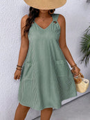 Vestido Feminino Reto sem Mangas - Naya. Plus Size