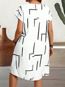 Vestido Feminino com Manga Morcego e com gola redonda - Sophie. Plus Size