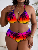 Biquini Feminino (4peças) com Saída e Bandana Lara Plus Size