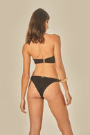Body Bardot Textura Preto
