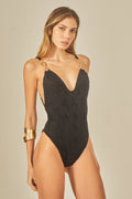 Body Lily Textura Preto