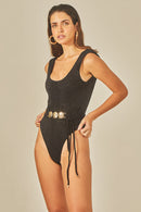 Body Cassy Textura Preto