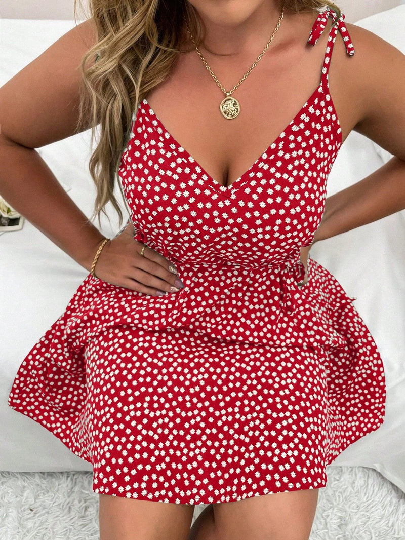 Vestido Feminino Estampado Flower Mirna Plus Size