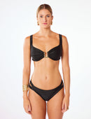 Biquíni Textura Cannes Detalhes Ouro Martelado