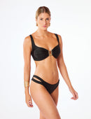 Biquíni Textura Cannes Detalhes Ouro Martelado