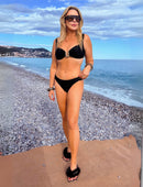 Biquíni Textura Cannes Detalhes Ouro Martelado