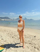 Biquíni Hot Pant Modelador Textura Marroquina