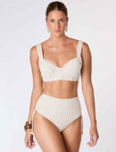 Biquíni Hot Pant Modelador Textura Marroquina