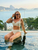 Biquíni Hot Pant Modelador Textura Marroquina