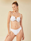 Biquini Meia Taça Large Textura White