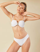 Biquini Meia Taça Large Textura White