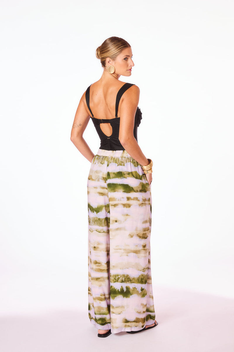 Calça Pantalona Aquarelle Kalini