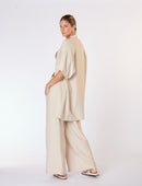 Calça Pantalona Areia