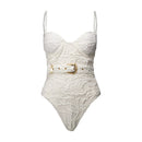 Body Margaux Textura Floral Off White