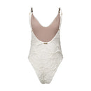 Body Lily Textura Floral Off White