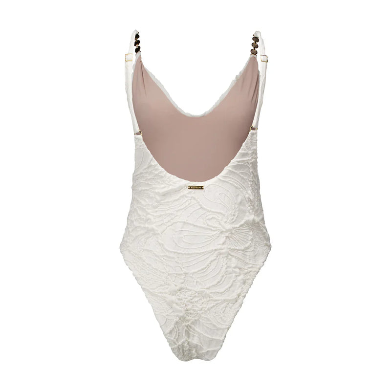 Body Lily Textura Floral Off White