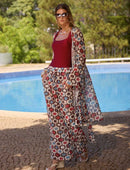 Calça Pantalona Fluída Tule Leblon