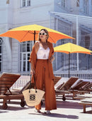 Calça Pantalona Conhaque