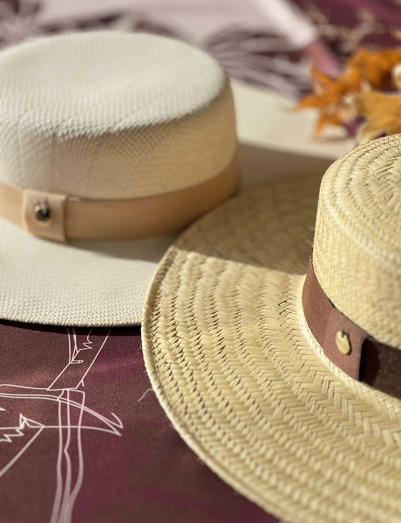 Chapeú Paris Palha Rústica Aba Grande - Preto