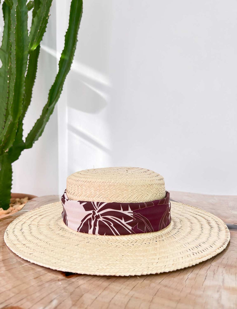 Chapeú Paris Palha Rústica Aba Grande - Preto