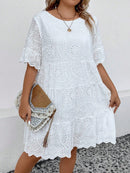 Vestido Feminino Bordado Britany Plus Size