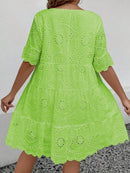 Vestido Feminino Bordado Britany Plus Size