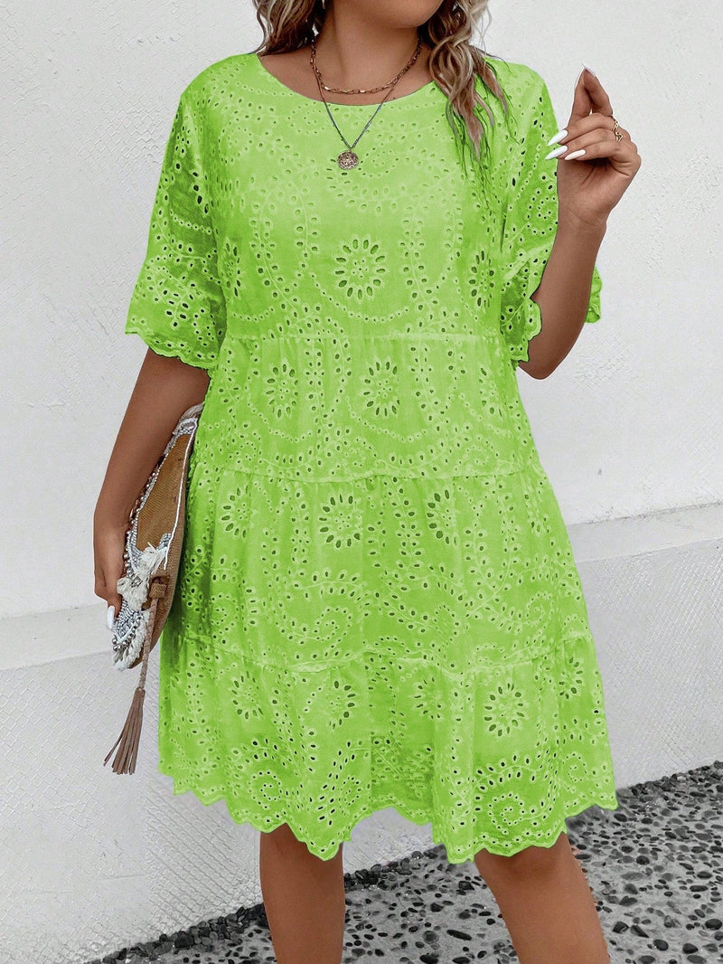 Vestido Feminino Bordado Britany Plus Size