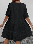 Vestido Feminino Bordado Britany Plus Size