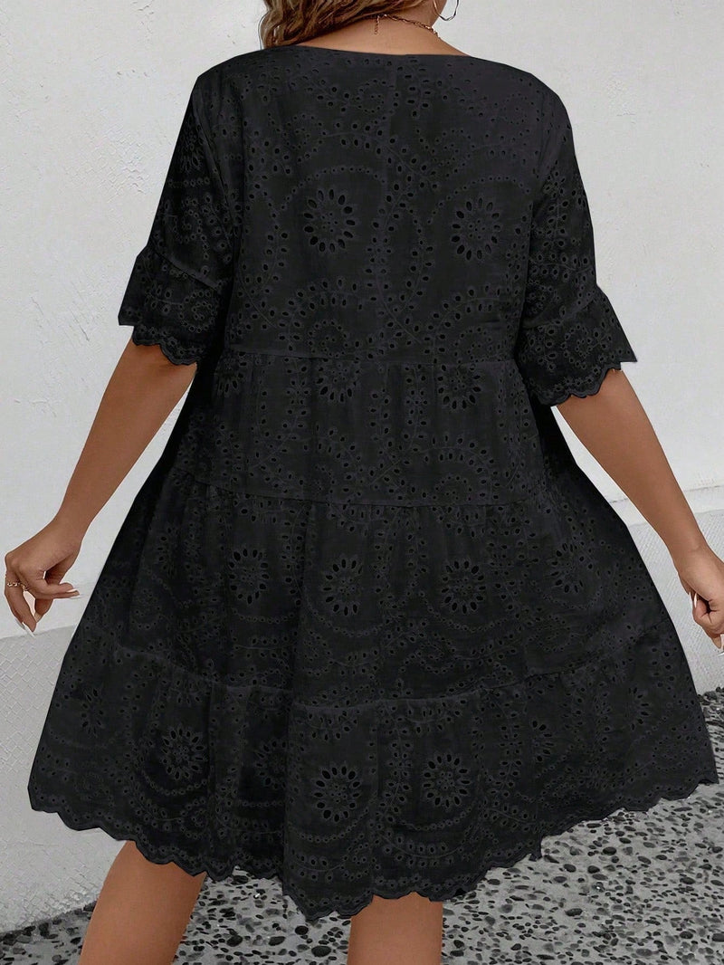 Vestido Feminino Bordado Britany Plus Size