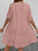 Vestido Feminino Bordado Britany Plus Size