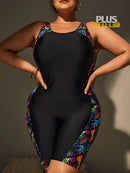 Maiô Feminino Anastacia com Estampa na Lateral Plus Size