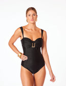 Maiô Ultra Modelador 3.0 Ouro Martelado Preto