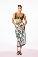 Biquíni Textura Croco Detalhes Ouro Martelado